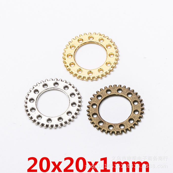 Zinc Alloy Gear Charm Pendant No.348869 for DIY Necklace Bracelet Jewelry Making