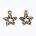 Zinc Alloy Five Point Star Charm Pendant No.769927 for DIY Necklace Bracelet Jewelry Making view 2