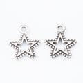 Zinc Alloy Five Point Star Charm Pendant No.769927 for DIY Necklace Bracelet Jewelry Making view 3