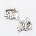 Zinc Alloy Dog With Bone Charm Pendant for DIY Necklace Bracelet Jewelry Making view 3