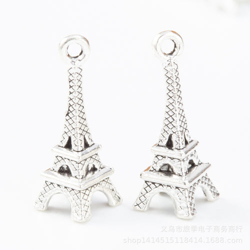 Zinc Alloy Eiffel Tower Charm Pendant No.958979 for DIY Necklace Bracelet Jewelry Making