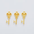 Zinc Alloy Key Charm Pendant No.673006 for DIY Necklace Bracelet Jewelry Making view 4