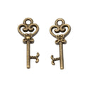 Zinc Alloy Key Charm Pendant No.673006 for DIY Necklace Bracelet Jewelry Making view 2