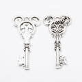 Zinc Alloy Key Charm Pendant No.785230 for DIY Necklace Bracelet Jewelry Making view 2