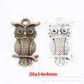 DIY Vintage Alloy Owl Pendant Charm Jewelry Accessory For Necklace Bracelet Making view 1