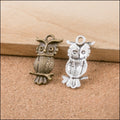DIY Vintage Alloy Owl Pendant Charm Jewelry Accessory For Necklace Bracelet Making view 5