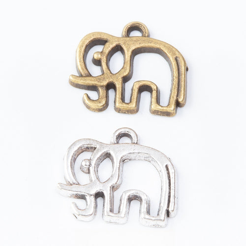 Zinc Alloy Elephant Charm Pendant No.132468 for DIY Necklace Bracelet Jewelry Making