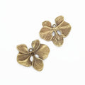 Zinc Alloy Flower Charm Pendant No.124995 for DIY Necklace Bracelet Jewelry Making view 2