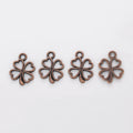 Zinc Alloy Four Leaf Clover Charm Pendant No.797933 for DIY Necklace Bracelet Jewelry Making view 4