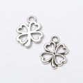 Zinc Alloy Four Leaf Clover Charm Pendant No.797933 for DIY Necklace Bracelet Jewelry Making view 2