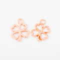 Zinc Alloy Four Leaf Clover Charm Pendant No.797933 for DIY Necklace Bracelet Jewelry Making view 3