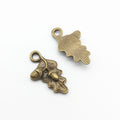 Zinc Alloy Leaf Pinecone Charm Pendant for DIY Necklace Bracelet Jewelry Making view 2