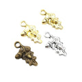 Zinc Alloy Leaf Pinecone Charm Pendant for DIY Necklace Bracelet Jewelry Making view 5