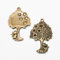 Zinc Alloy Tree Charm Pendant No.684911 for DIY Necklace Bracelet Jewelry Making view 3
