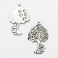 Zinc Alloy Tree Charm Pendant No.684911 for DIY Necklace Bracelet Jewelry Making view 2