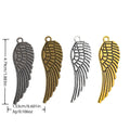 Zinc Alloy Wing Charm Pendant No.669858 for DIY Necklace Bracelet Jewelry Making view 1