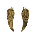 Zinc Alloy Wing Charm Pendant No.669858 for DIY Necklace Bracelet Jewelry Making view 4