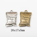 Zinc Alloy French Fries Charm Pendant for DIY Necklace Bracelet Jewelry Making view 1