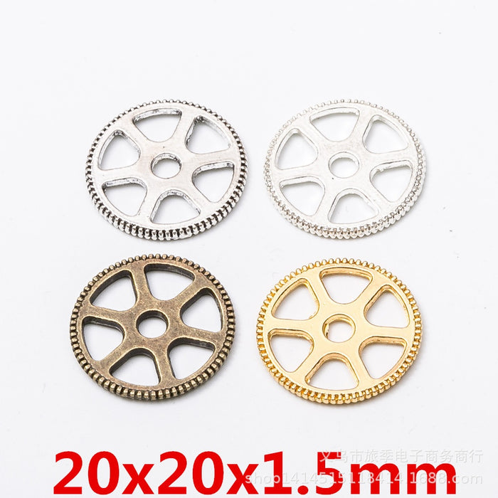 Zinc Alloy Gear Charm Pendant No.345580 for DIY Necklace Bracelet Jewelry Making