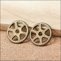 Zinc Alloy Gear Charm Pendant No.345580 for DIY Necklace Bracelet Jewelry Making view 2