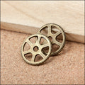 Zinc Alloy Gear Charm Pendant No.345580 for DIY Necklace Bracelet Jewelry Making view 3