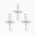 Zinc Alloy Cross Charm Pendant No.854091 for DIY Necklace Bracelet Jewelry Making view 3