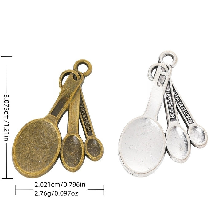 Zinc Alloy Spoon Charm Pendant No.105349 for DIY Necklace Bracelet Jewelry Making
