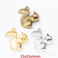 Zinc Alloy Squirrel Charm Pendant No.069021 for DIY Necklace Bracelet Jewelry Making view 1