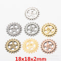 Zinc Alloy Gear Charm Pendant No.836469 for DIY Necklace Bracelet Jewelry Making view 1