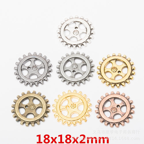 Zinc Alloy Gear Charm Pendant No.836469 for DIY Necklace Bracelet Jewelry Making