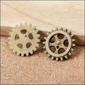Zinc Alloy Gear Charm Pendant No.836469 for DIY Necklace Bracelet Jewelry Making view 3