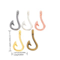 Zinc Alloy Fish Hook Charm Pendant No.180599 for DIY Necklace Bracelet Jewelry Making view 1