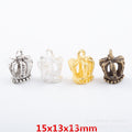Zinc Alloy Crown Charm Pendant No.952261 for DIY Necklace Bracelet Jewelry Making view 1