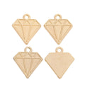 Zinc Alloy Diamond Coin Charm Pendant for DIY Necklace Bracelet Jewelry Making view 4