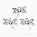 Zinc Alloy Dragonfly Charm Pendant No.681920 for DIY Necklace Bracelet Jewelry Making view 2