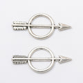Zinc Alloy Bow Arrow Charm Pendant for DIY Necklace Bracelet Jewelry Making view 2