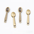 Zinc Alloy Spoon Fork Charm Pendant for DIY Necklace Bracelet Jewelry Making view 2