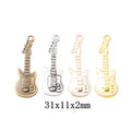Zinc Alloy Guitar Charm Pendant No.648344 for DIY Necklace Bracelet Jewelry Making view 1