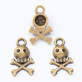 Zinc Alloy Skull Charm Pendant No.632107 for DIY Necklace Bracelet Jewelry Making view 4