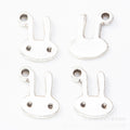 Zinc Alloy Rabbit Charm Pendant No.114585 for DIY Necklace Bracelet Jewelry Making view 3
