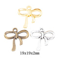 Zinc Alloy Bow Charm Pendant No.623325 for DIY Necklace Bracelet Jewelry Making view 1