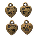 Zinc Alloy Heart Charm Pendant No.742529 for DIY Necklace Bracelet Jewelry Making view 2