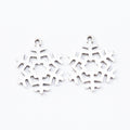 Zinc Alloy Snowflake Charm Pendant No.426370 for DIY Necklace Bracelet Jewelry Making view 3