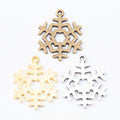 Zinc Alloy Snowflake Charm Pendant No.426370 for DIY Necklace Bracelet Jewelry Making view 1