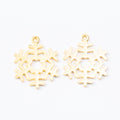 Zinc Alloy Snowflake Charm Pendant No.426370 for DIY Necklace Bracelet Jewelry Making view 2
