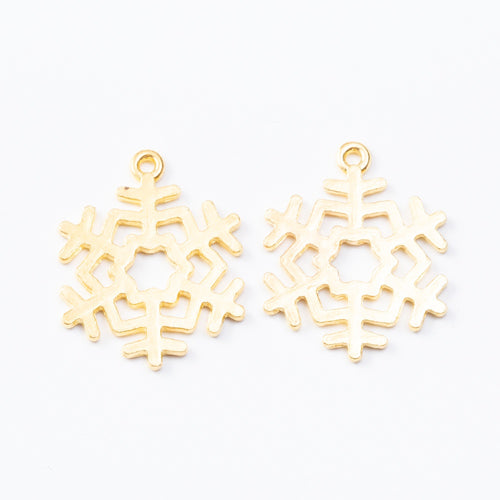Zinc Alloy Snowflake Charm Pendant No.426370 for DIY Necklace Bracelet Jewelry Making