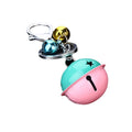 Japanese Korean Cute Metal Enamel Bell Lock Keychain Two Tone Car Key Ring Pendant view 5