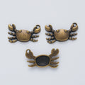 Zinc Alloy Crab Charm Pendant No.333498 for DIY Necklace Bracelet Jewelry Making view 2