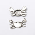 Zinc Alloy Crab Charm Pendant No.333498 for DIY Necklace Bracelet Jewelry Making view 3