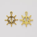 Zinc Alloy Ship Wheel Charm Pendant No.736119 for DIY Necklace Bracelet Jewelry Making view 3